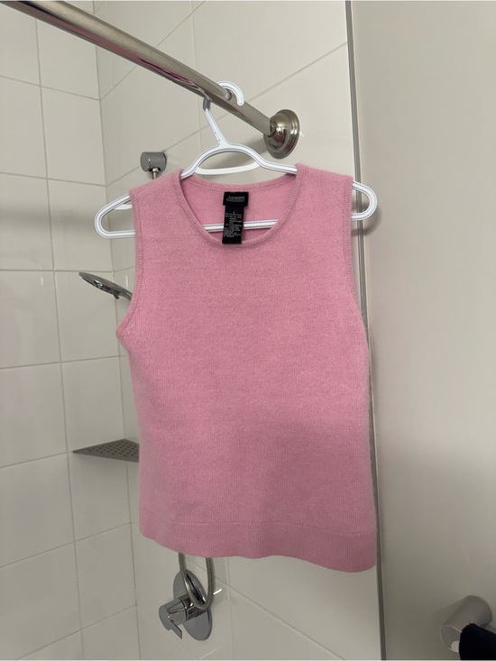 Jacob Sweaters - Vintage Pink Knit Tank (Rabbit Hair & Lamb Wool)